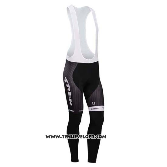 2014 Maillot Ciclismo Trek Factory Racing Rouge et Blanc Manches Longues et Cuissard